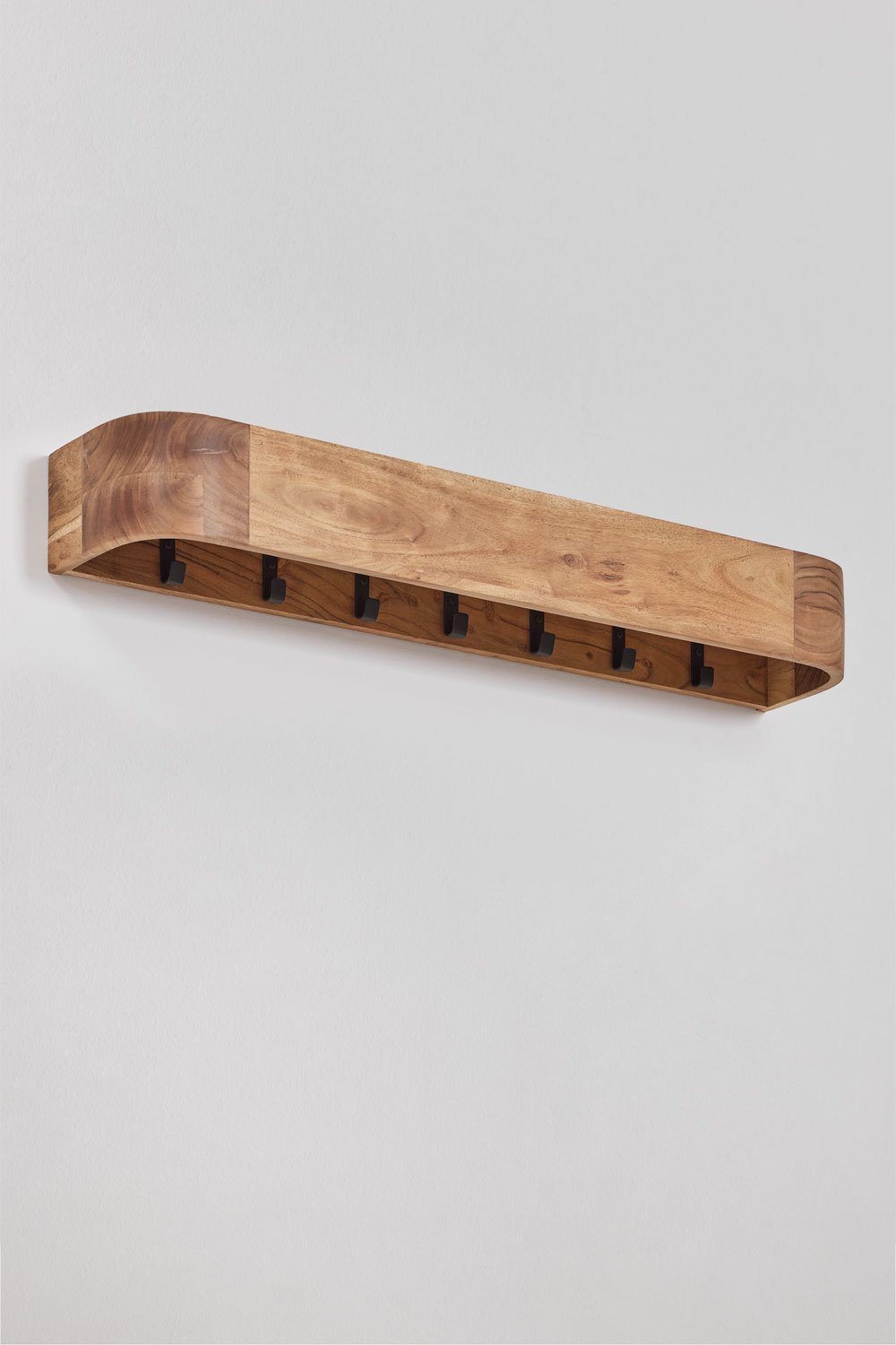 Appendiabiti da parete in legno di acacia Frigia