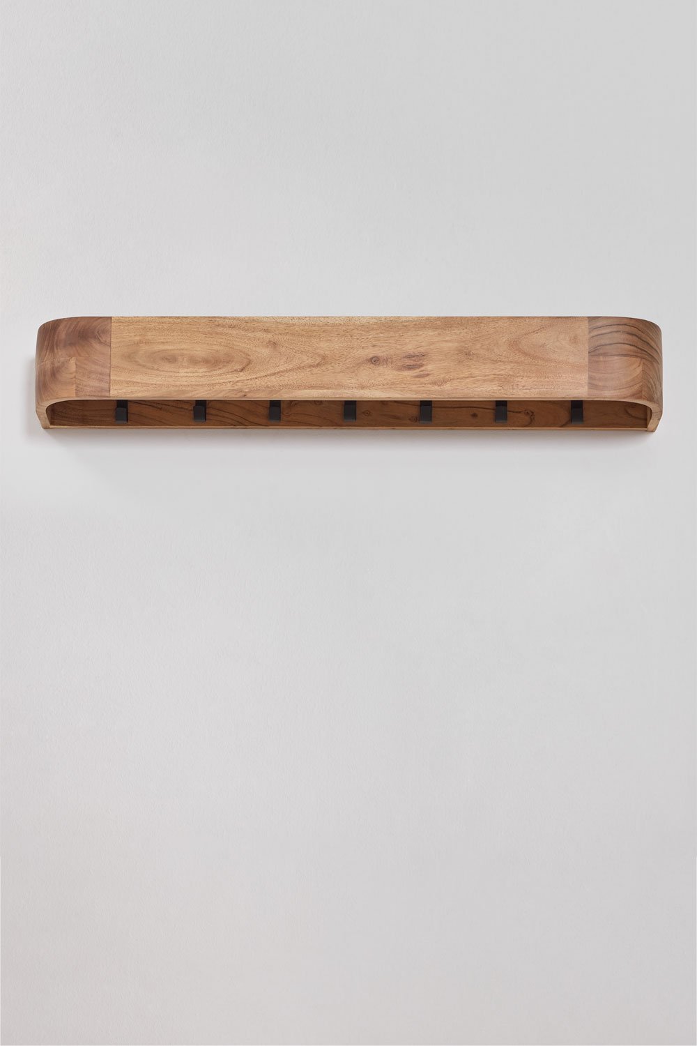 Appendiabiti da parete in legno di acacia Frigia