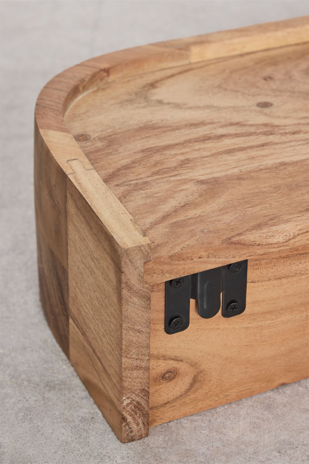 Appendiabiti da parete in legno di acacia Frigia