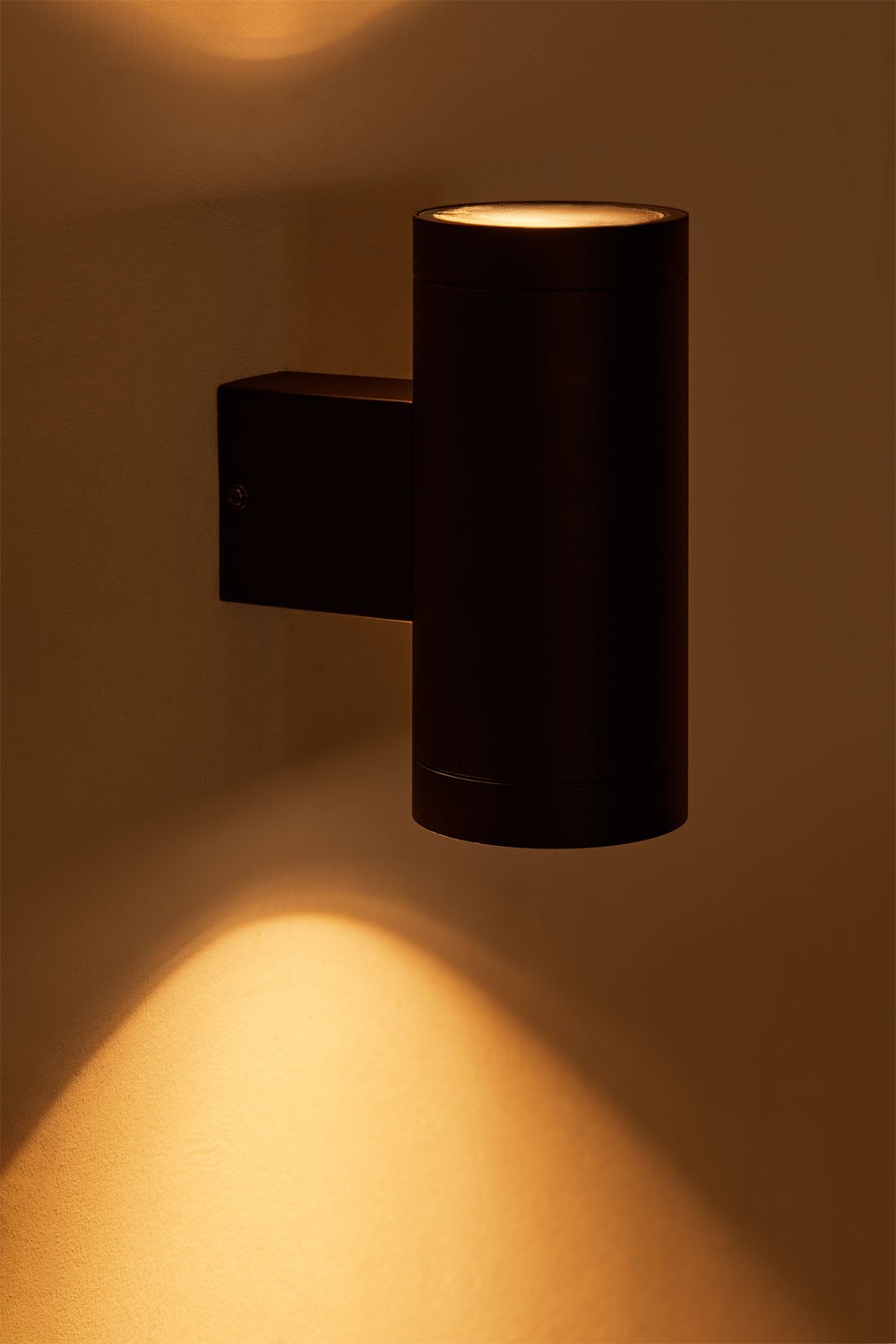 Applique da esterno in alluminio con 2 punti luce Bixent