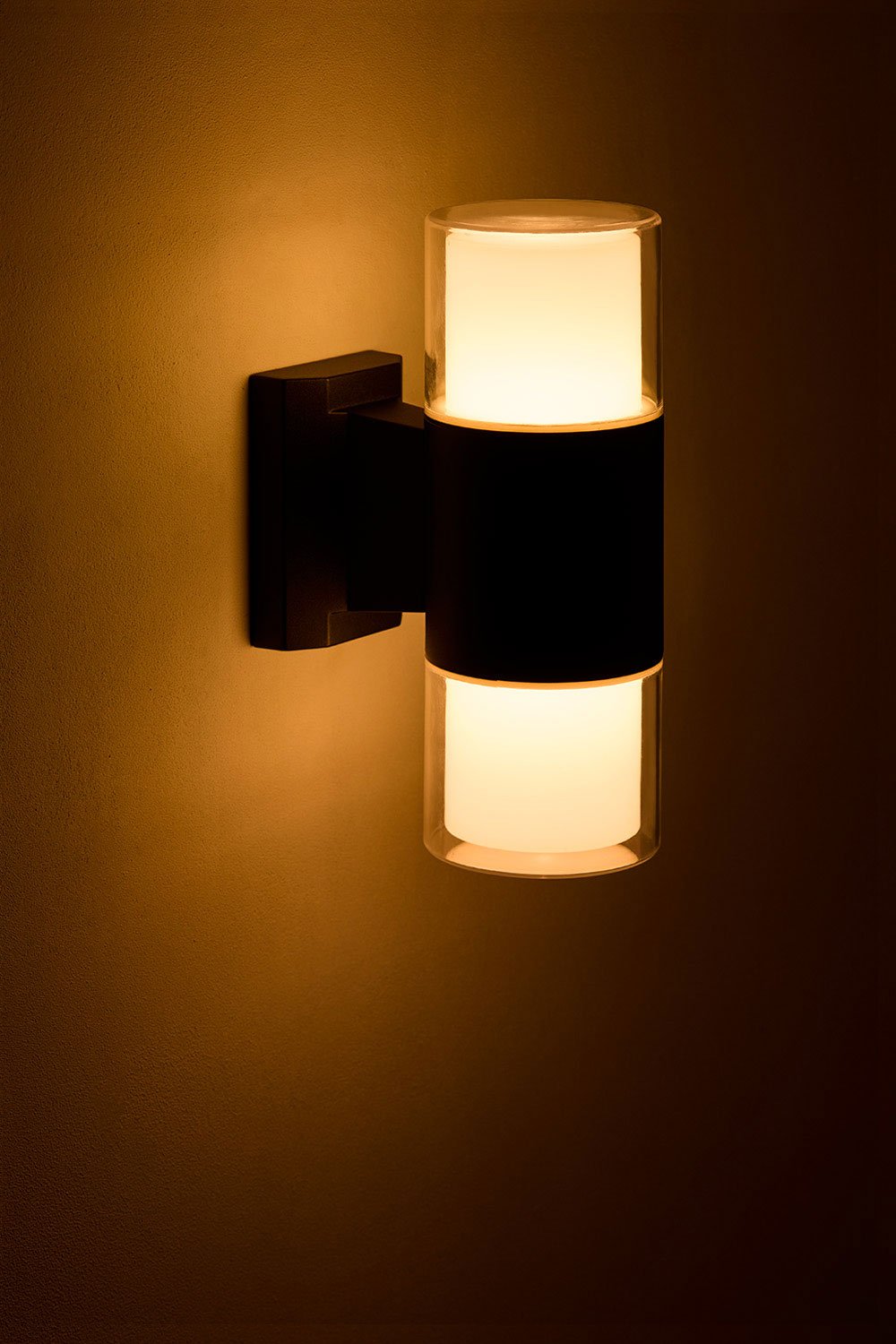 Applique da esterno LED in alluminio con 2 punti luce Fialon