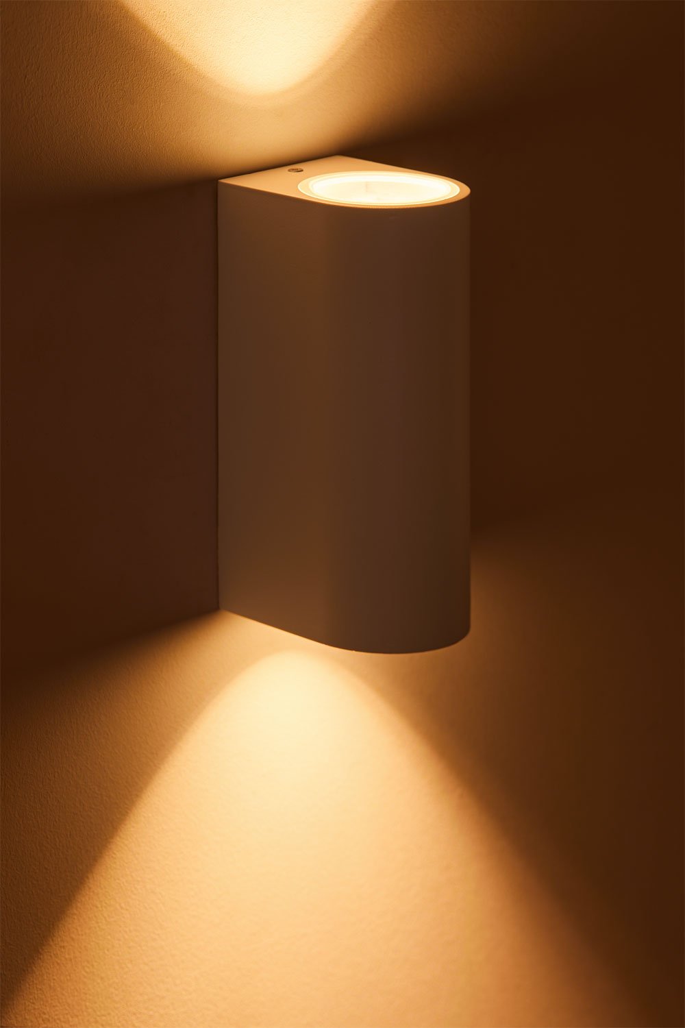 Applique da parete per esterno in alluminio con 2 punti luce Pevot Design