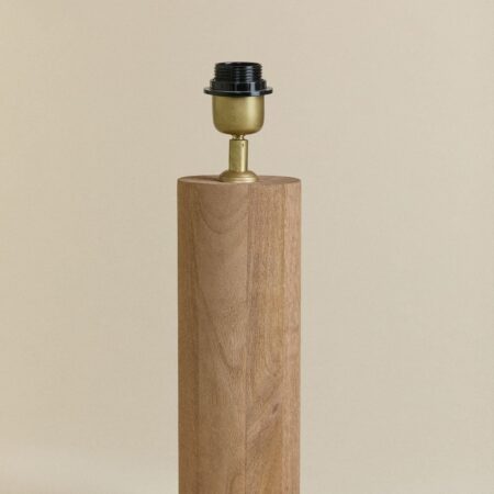 Base lampada da tavolo ↑30 cm in legno di mango Carolina