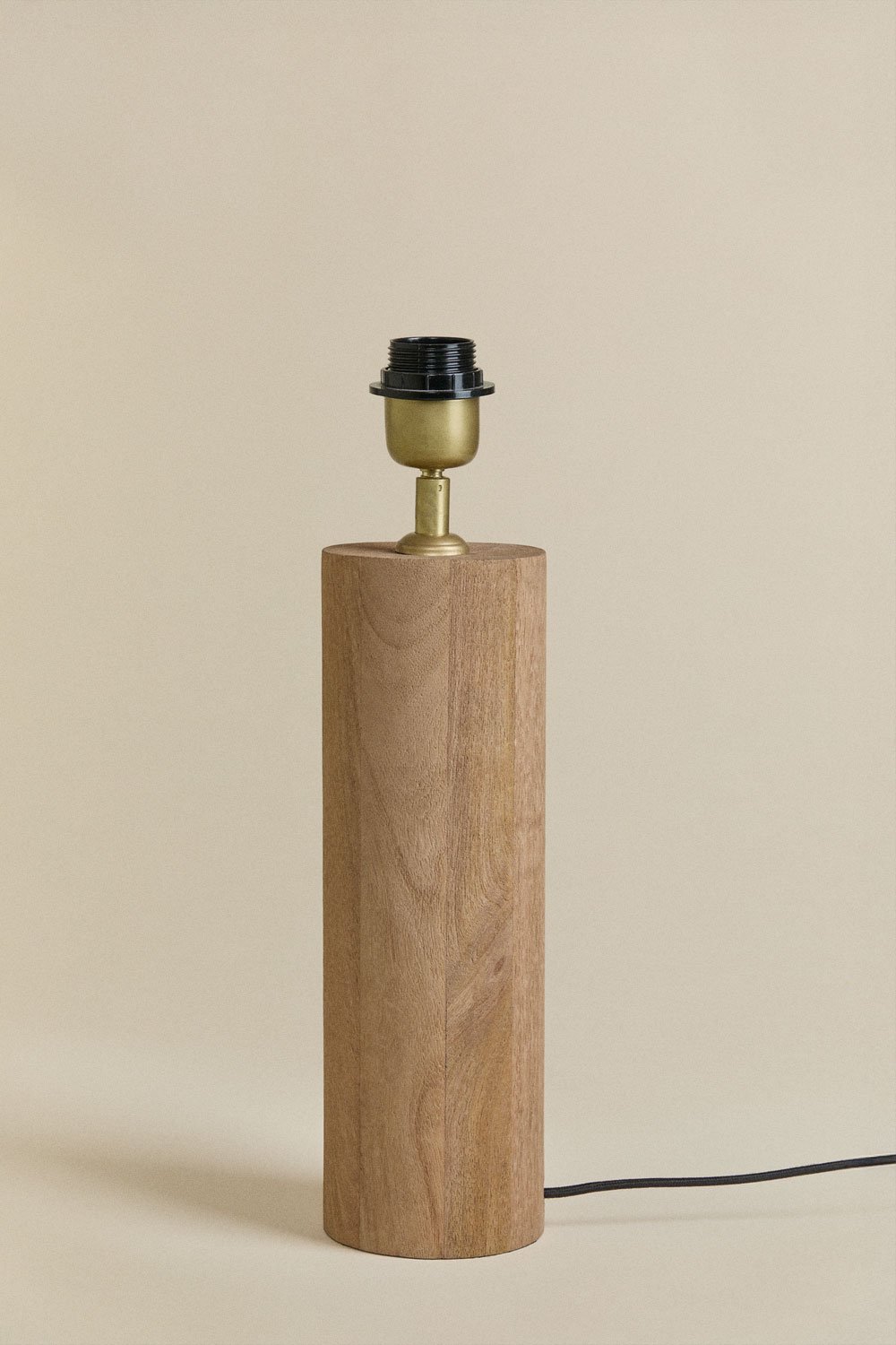 Base lampada da tavolo ↑30 cm in legno di mango Carolina
