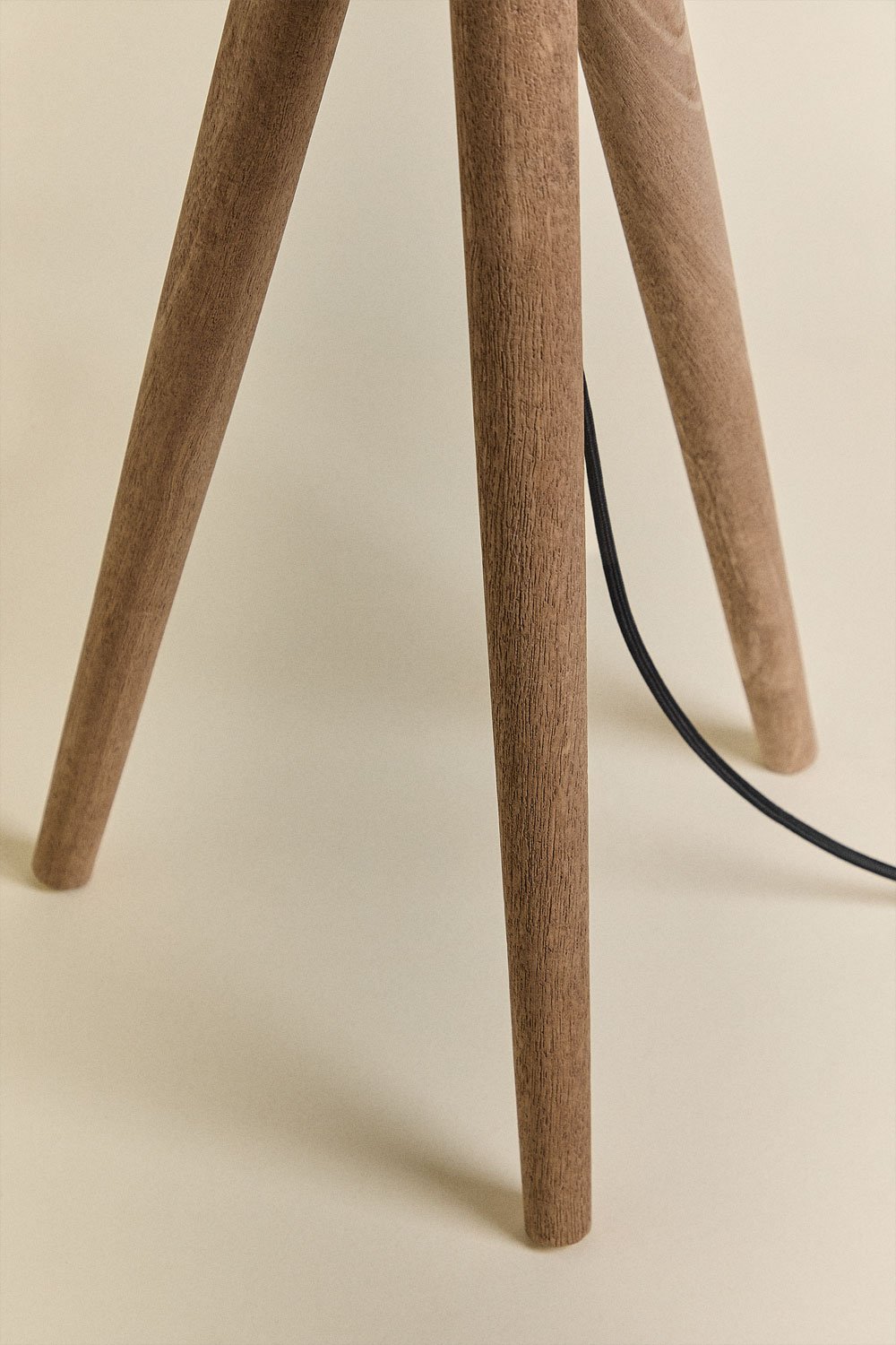 Base per lampada da tavolo ↑40 cm in legno di mango Simona