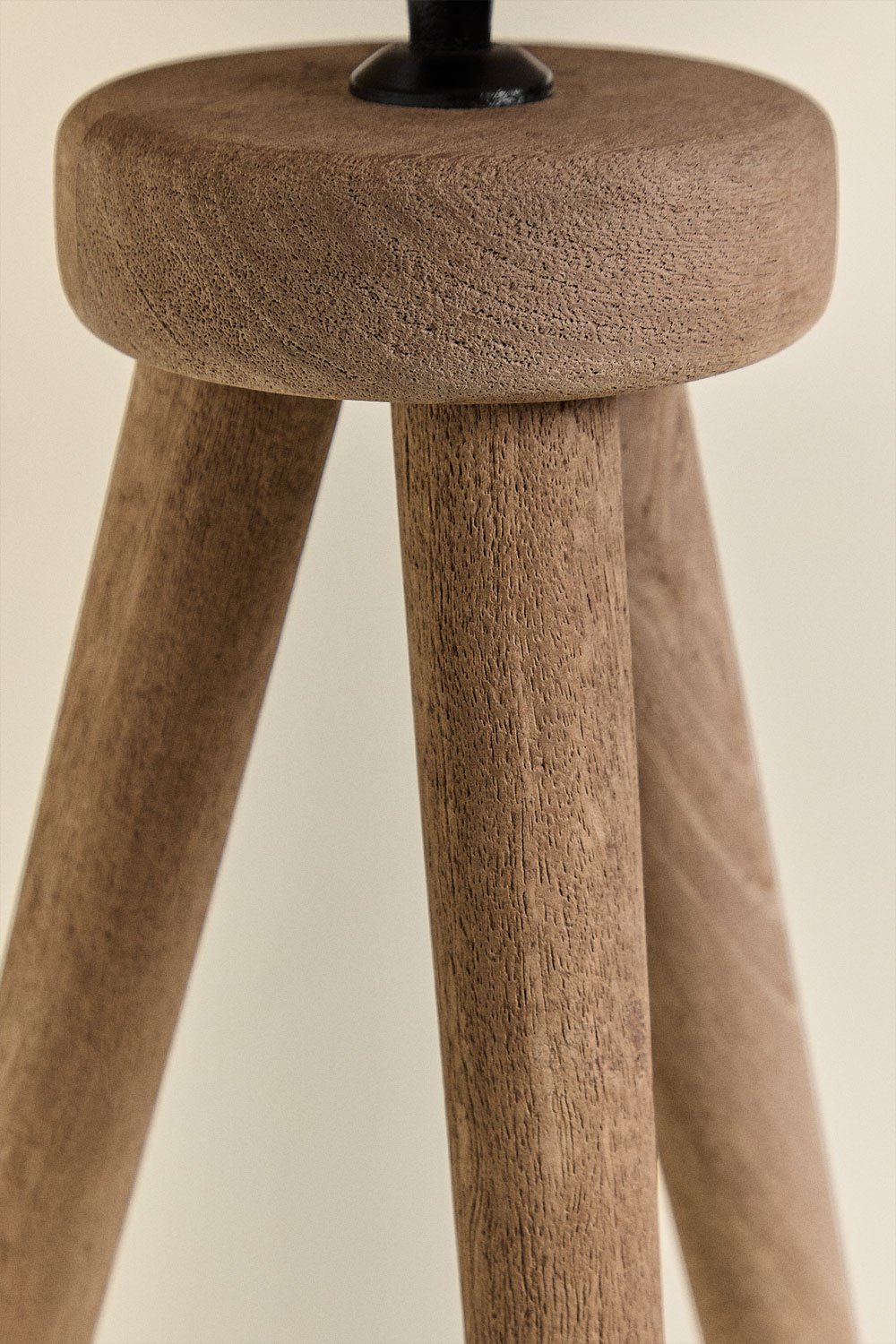 Base per lampada da tavolo ↑40 cm in legno di mango Simona