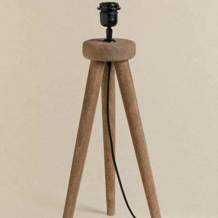 Base per lampada da tavolo ↑40 cm in legno di mango Simona