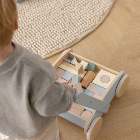 Passeggino girello multi-attività in legno per bambini Soriento