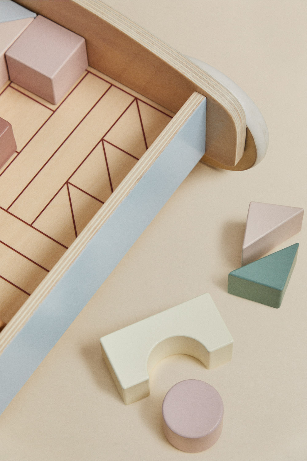 Passeggino girello multi-attività in legno per bambini Soriento