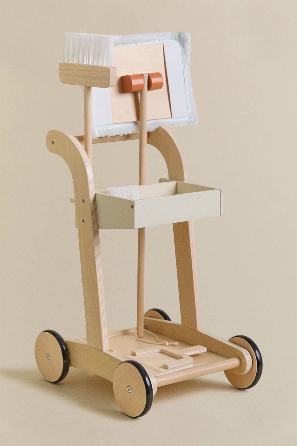 Carrello per la pulizia in legno per bambini Ashley