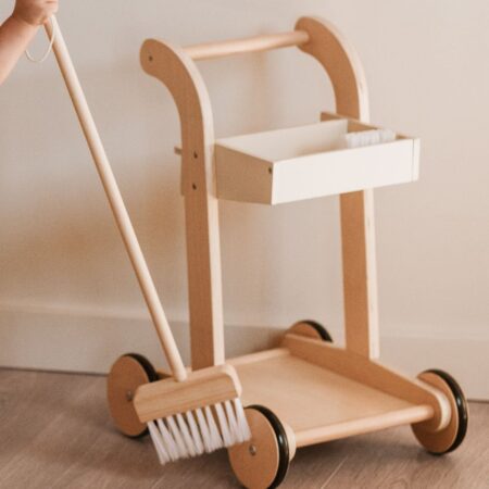 Carrello per la pulizia in legno per bambini Ashley