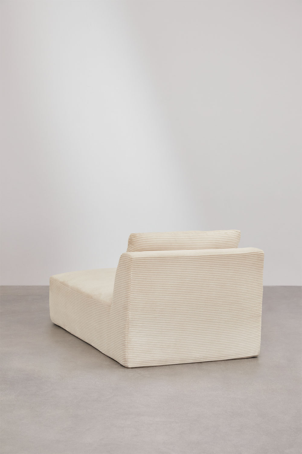 Poltrona chaise longue in velluto a coste sottovuoto Temple