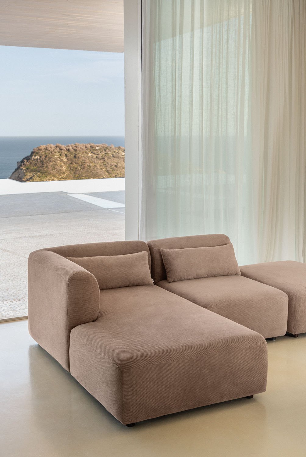 Chaise longue sinistra per divano componibile Fogler