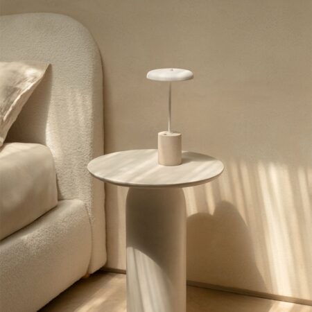 Tavolino rotondo in cemento (Ø45 cm) Layana