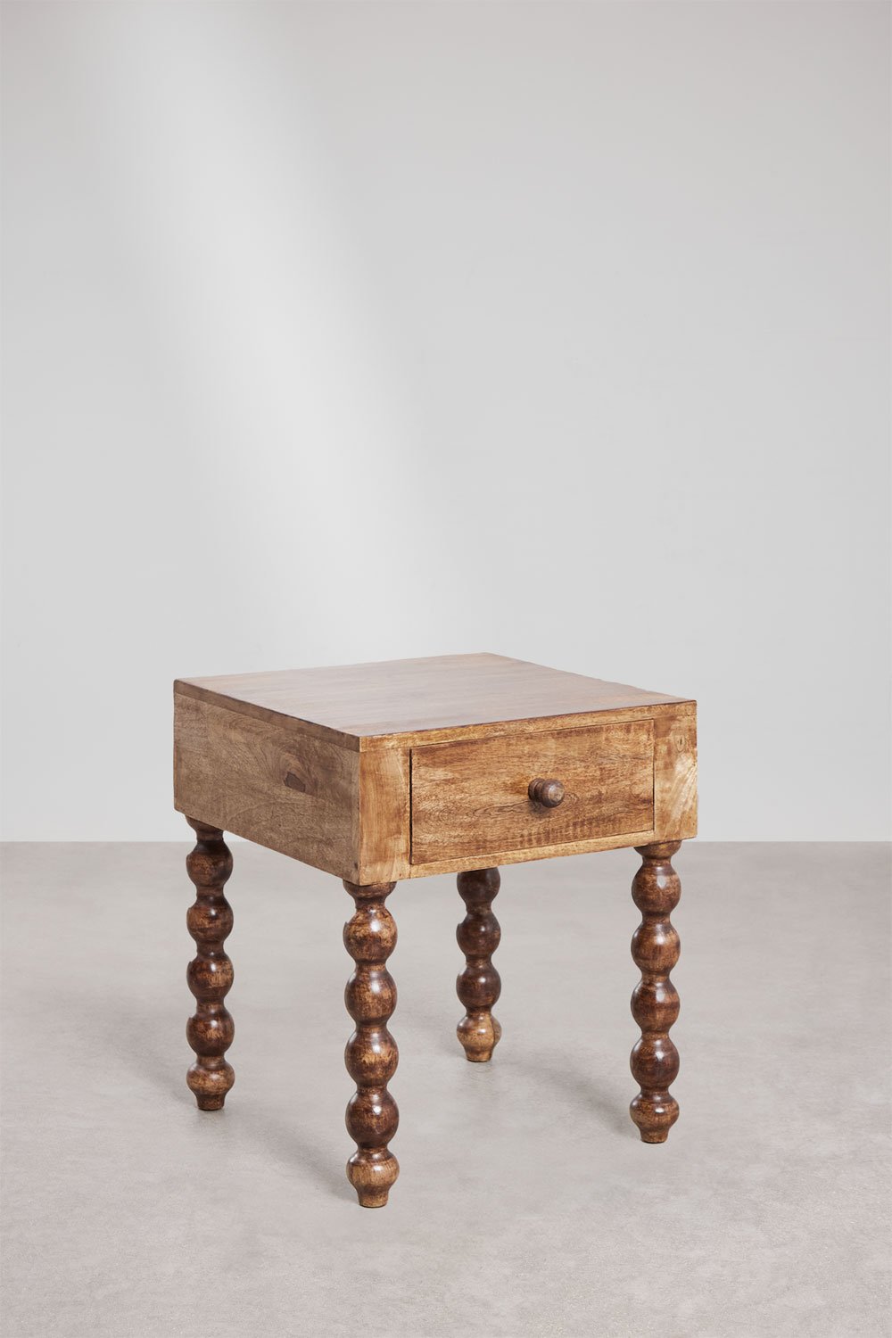 Comodino 45x50 cm in legno di mango Tessaia