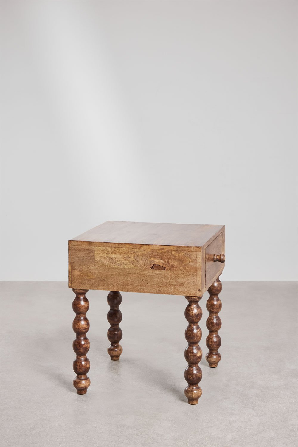 Comodino 45x50 cm in legno di mango Tessaia