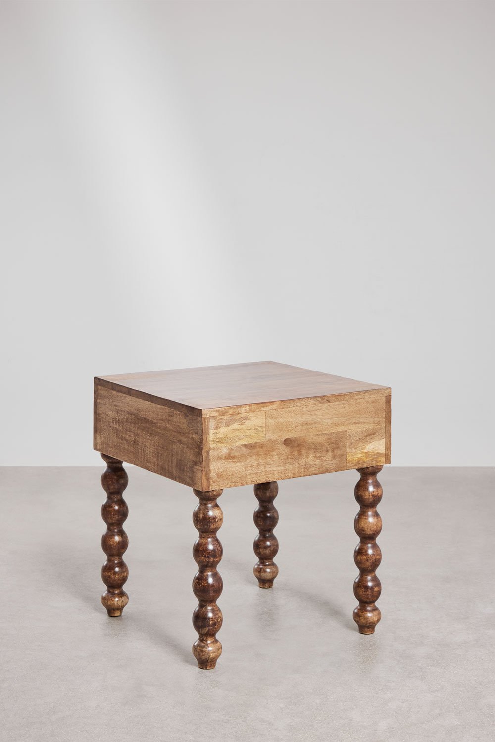 Comodino 45x50 cm in legno di mango Tessaia