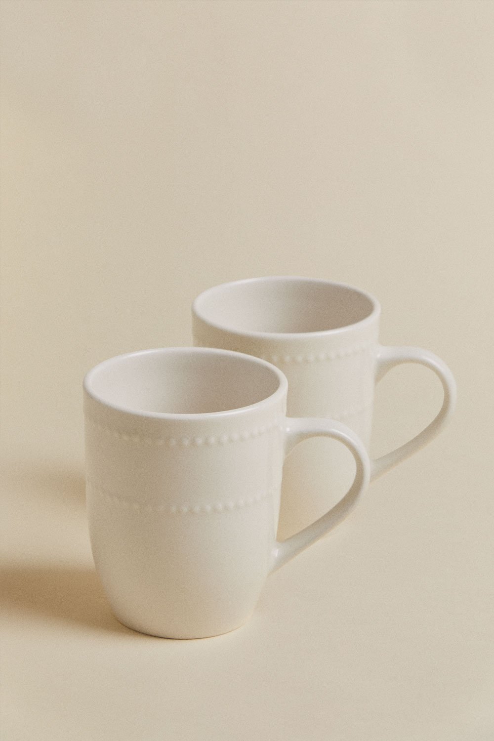 Confezione da 2 tazze in new bone China 40 cl Borela