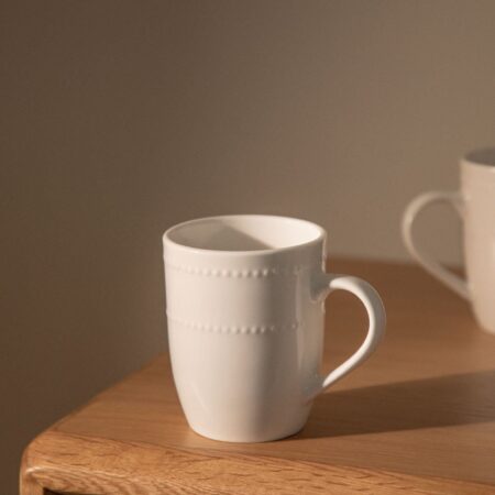 Confezione da 2 tazze in new bone China 40 cl Borela