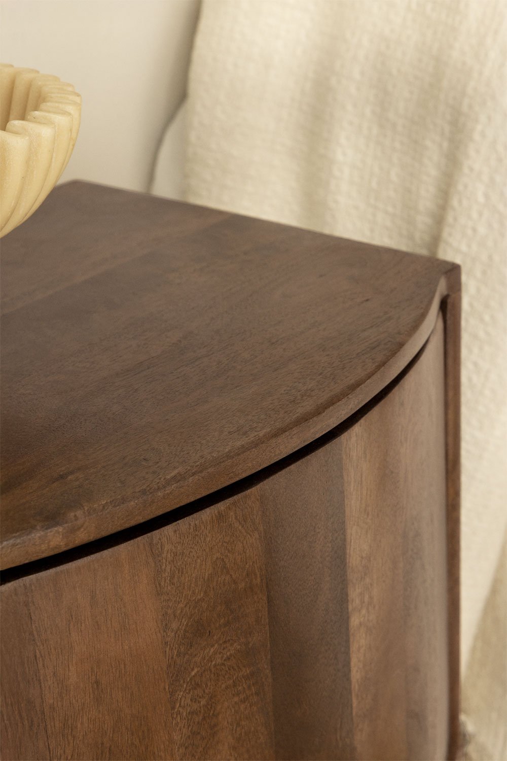 Confezione da 2 comodini 40x35 cm in legno Atlanta
