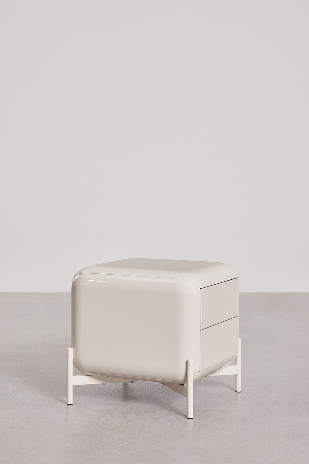 Confezione da 2 comodini 45x45 cm in MDF Alazne