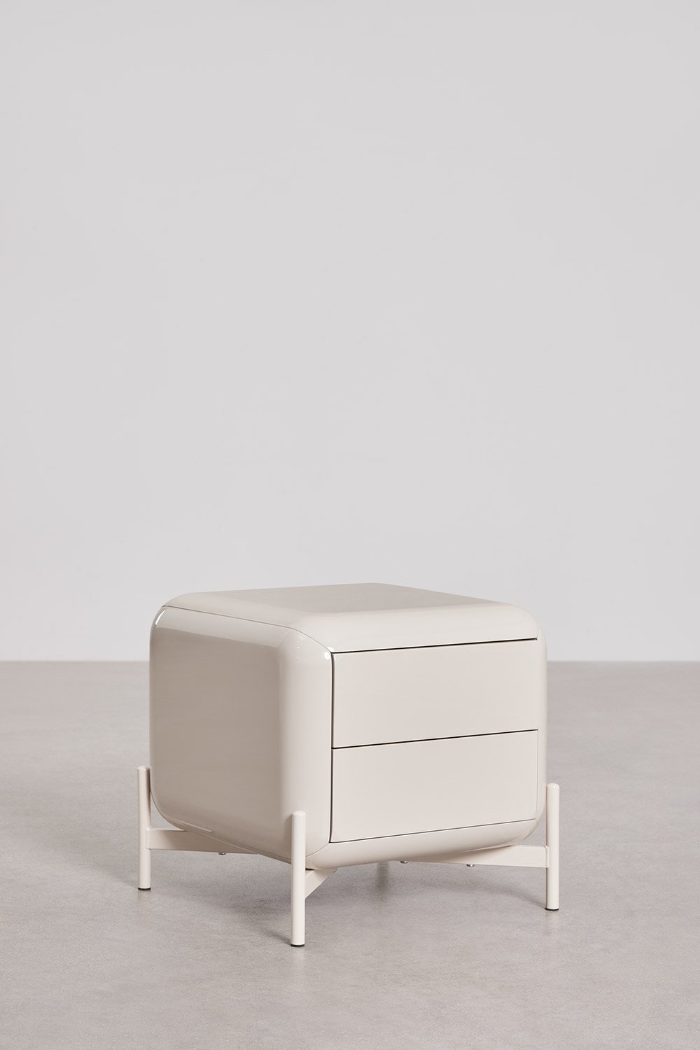 Confezione da 2 comodini 45x45 cm in MDF Alazne