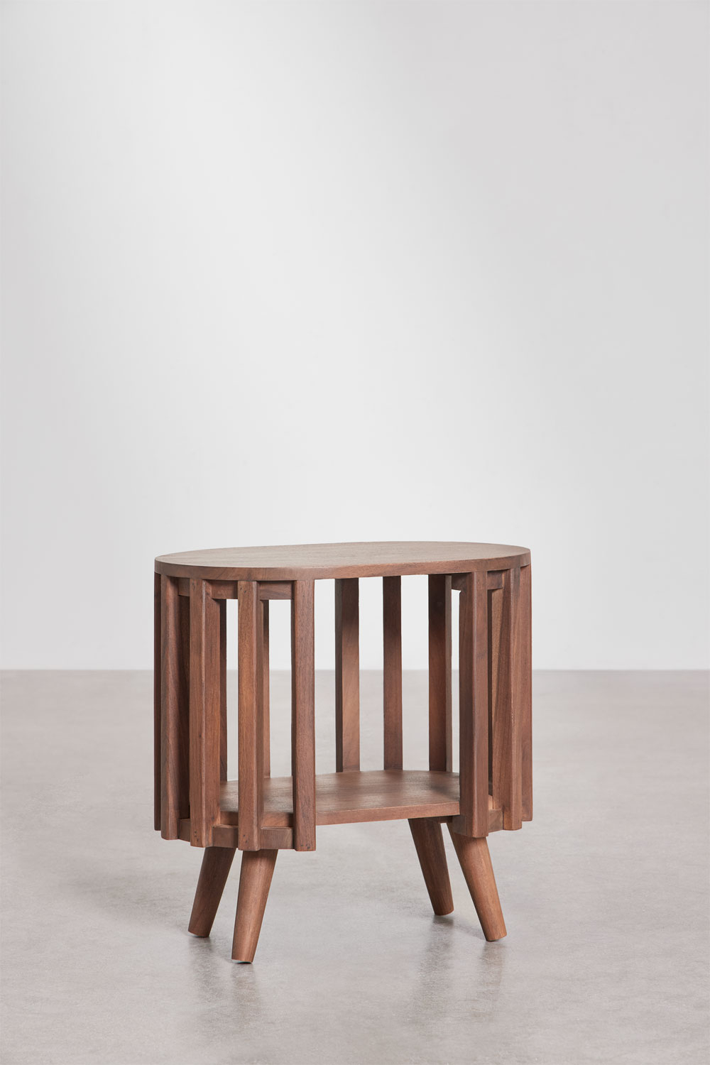 Confezione da 2 comodini 50x35 cm in legno di acacia Dragor
