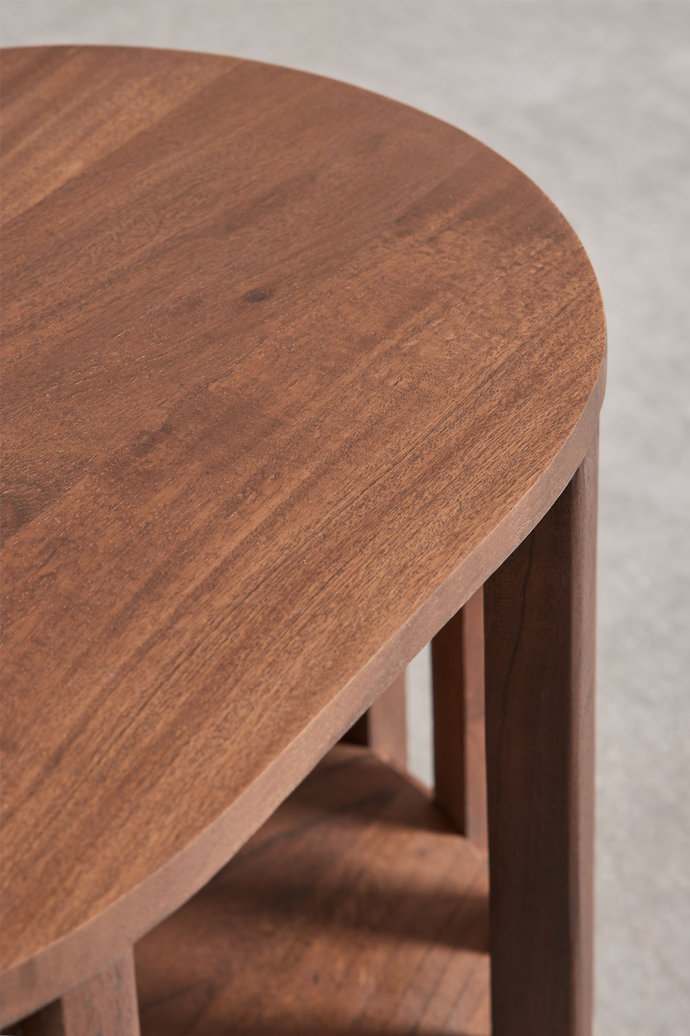 Confezione da 2 comodini 50x35 cm in legno di acacia Dragor
