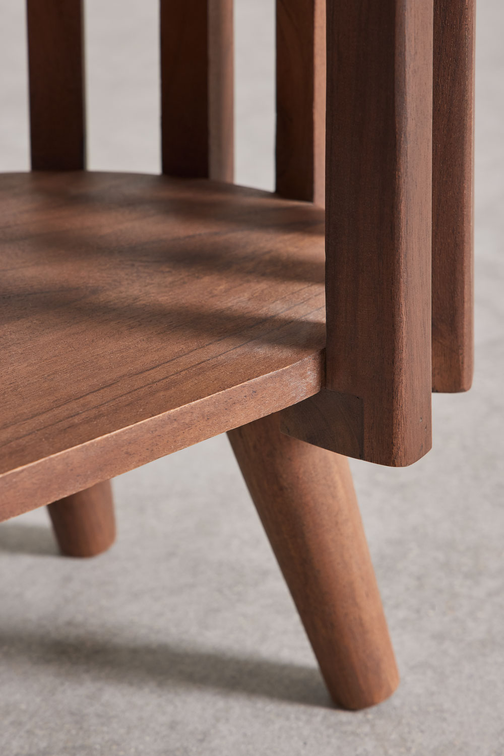 Confezione da 2 comodini 50x35 cm in legno di acacia Dragor
