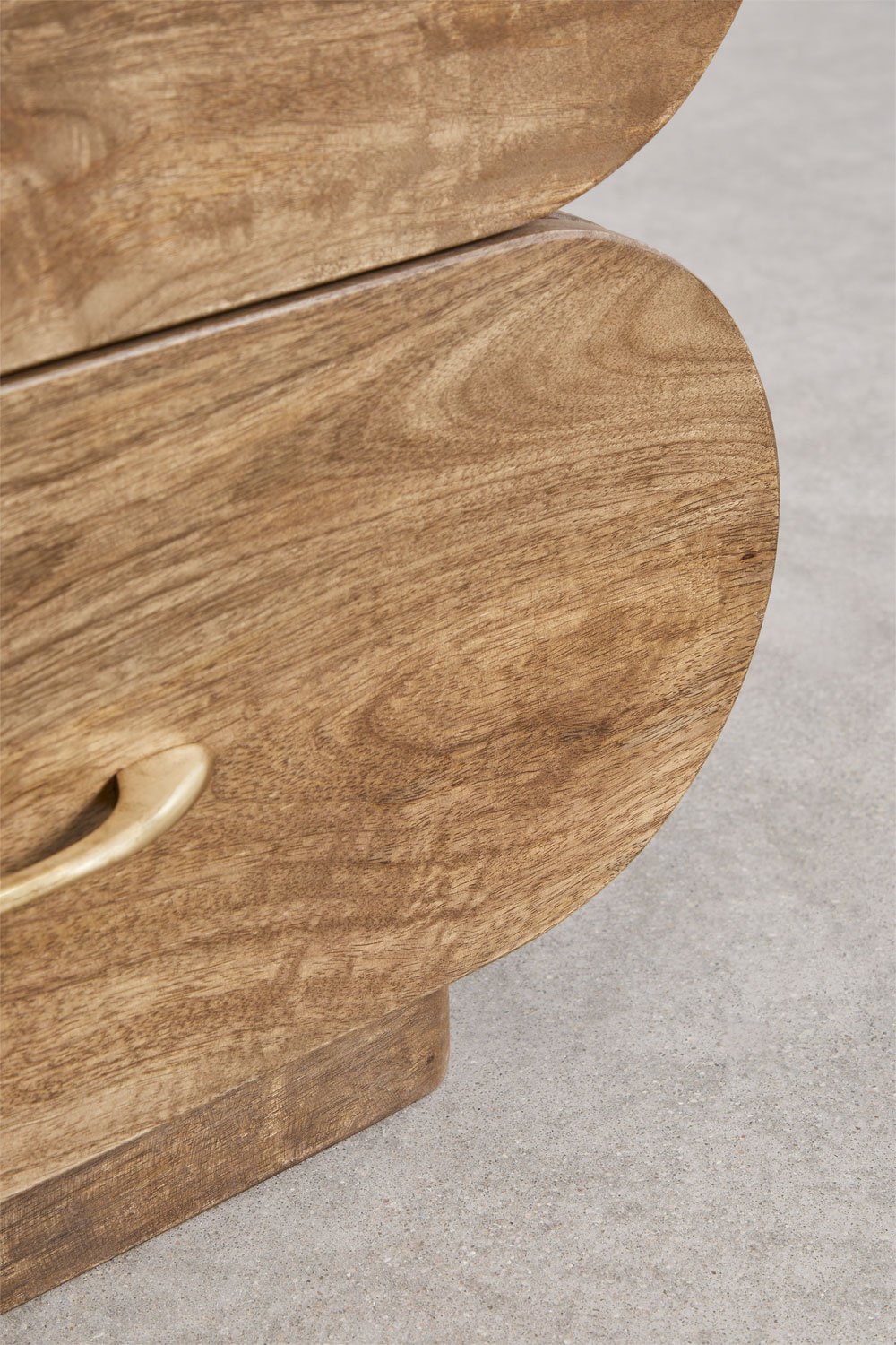 Confezione da 2 comodini 55x35 cm in legno di mango Elaia