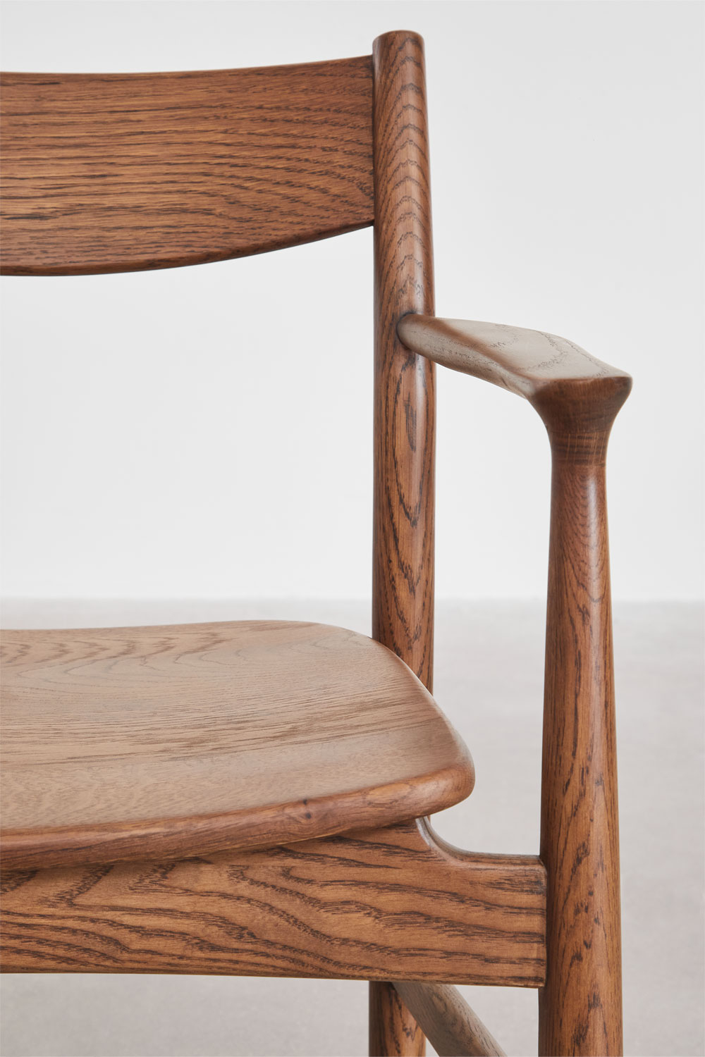 Set di 2 sedie da pranzo in legno di rovere Mireita