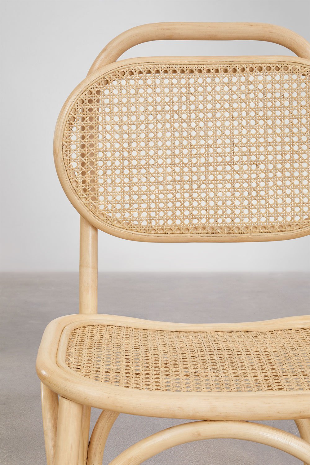 Confezione da 2 sgabelli alti ↑65 cm in rattan California
