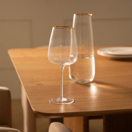 Confezione 4 bicchieri da vino bianco in vetro 52 cl Olaya