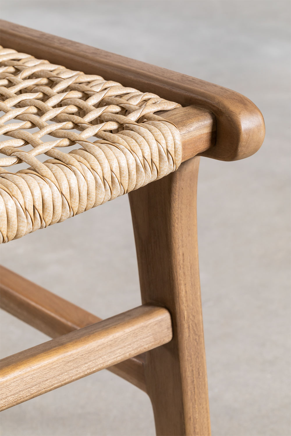 Confezione da 4 sedie da pranzo in legno di teak Malmö