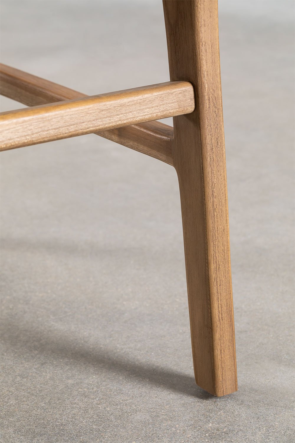 Confezione da 4 sedie da pranzo in legno di teak Malmö