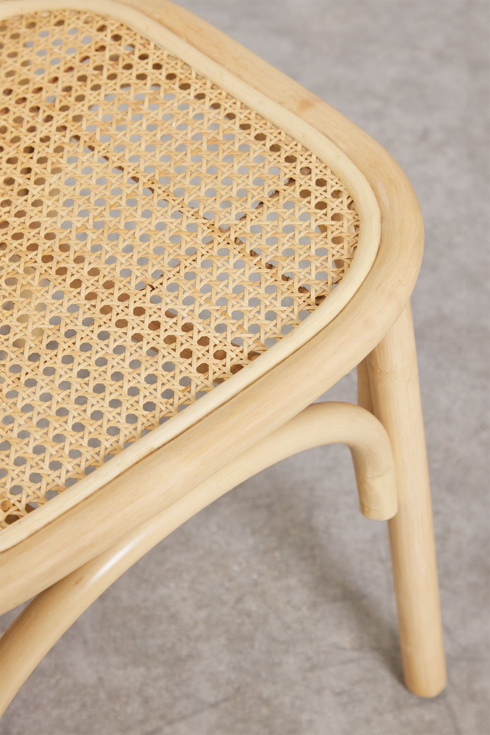 Confezione da 4 sedie da pranzo in rattan California