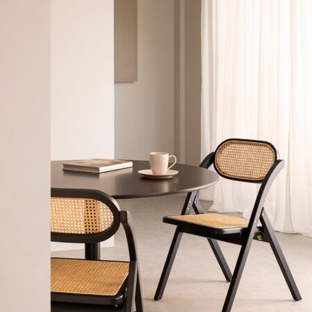 Confezione da 4 sedie da pranzo pieghevoli in legno Sia