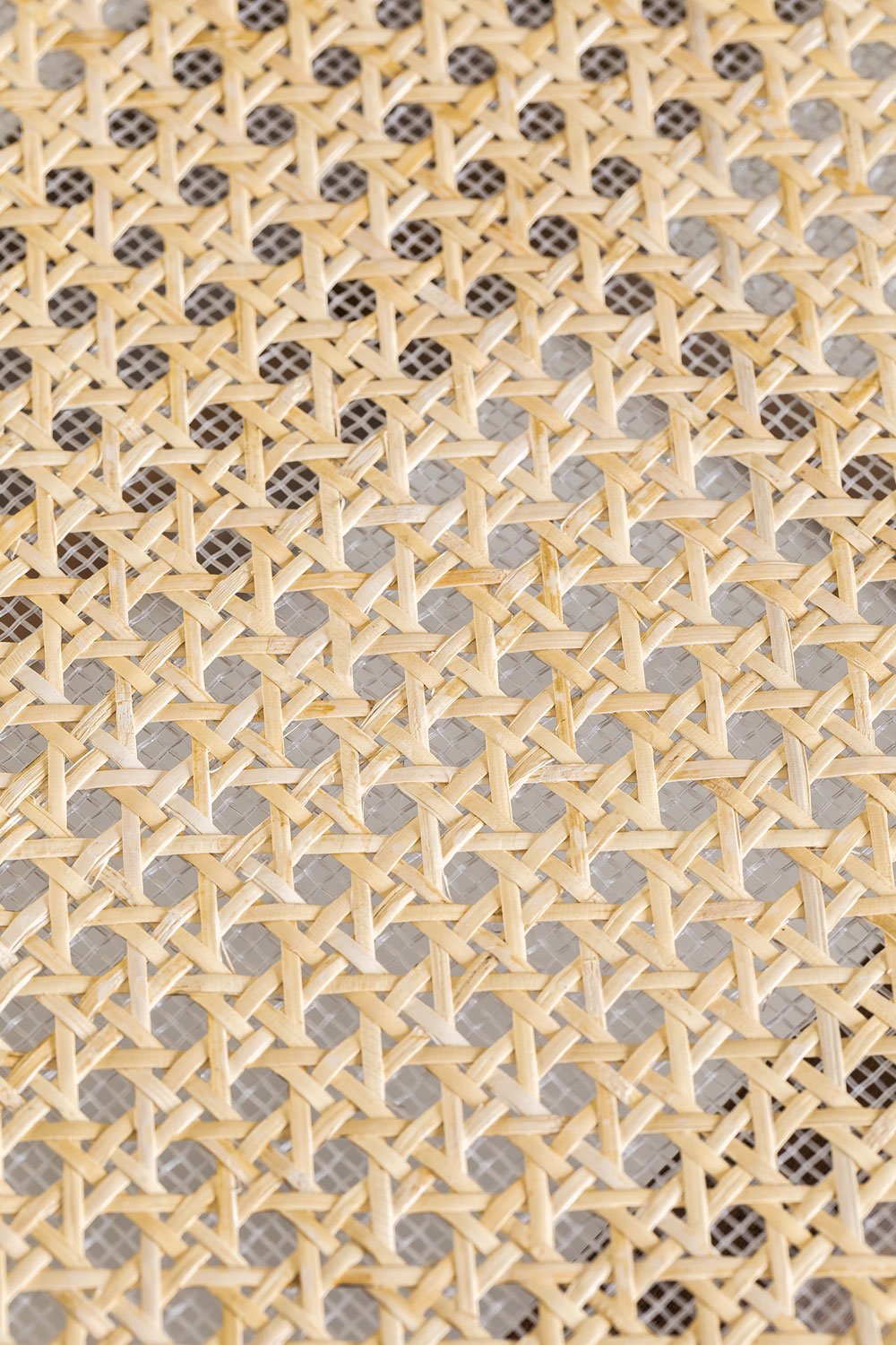 Confezione da 4 sgabelli alti in legno di frassino e rattan (65,5 cm) Lali
