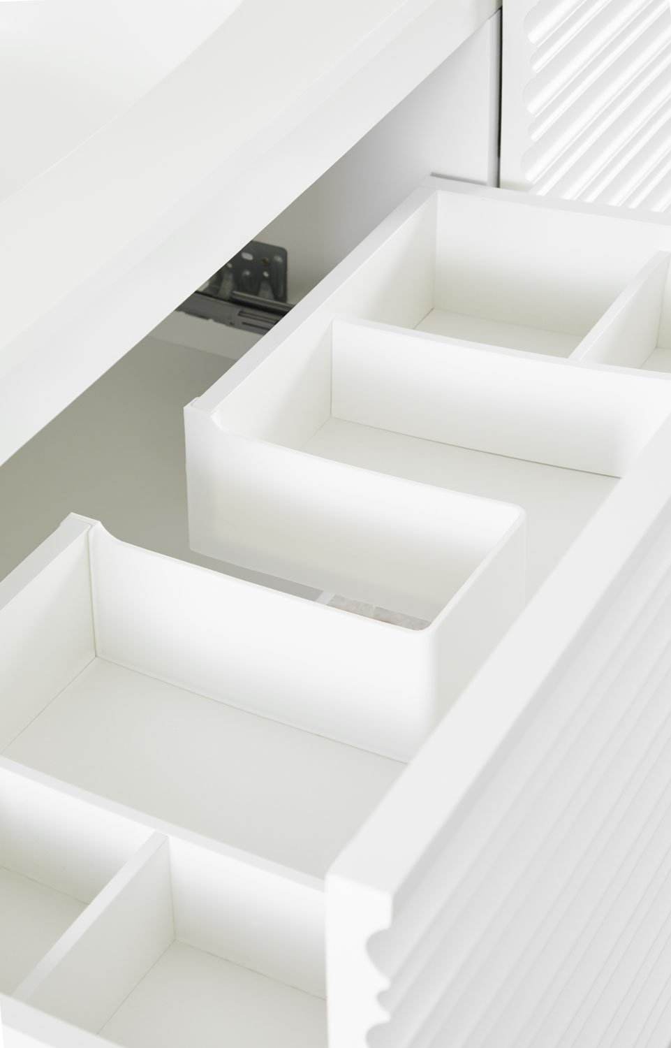 Set mobili da bagno in legno Noura con lavabi integrati