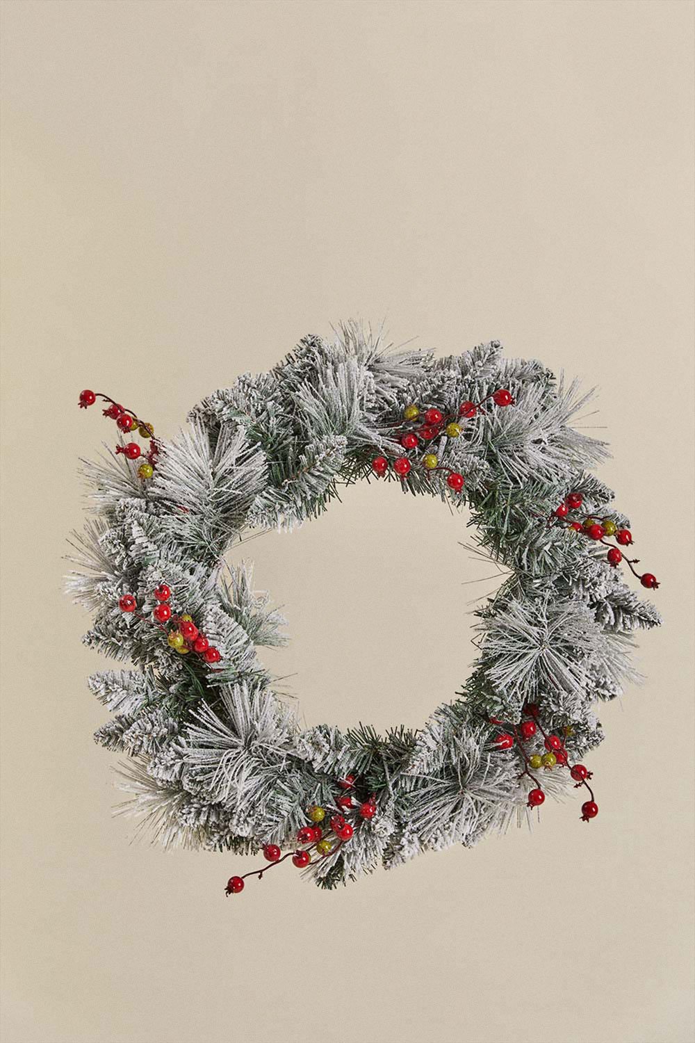 Corona decorativa di Natale con luci LED Ø60 cm Gaela