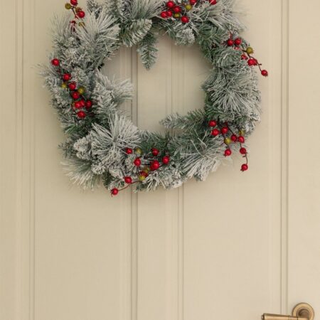 Corona decorativa di Natale con luci LED Ø60 cm Gaela