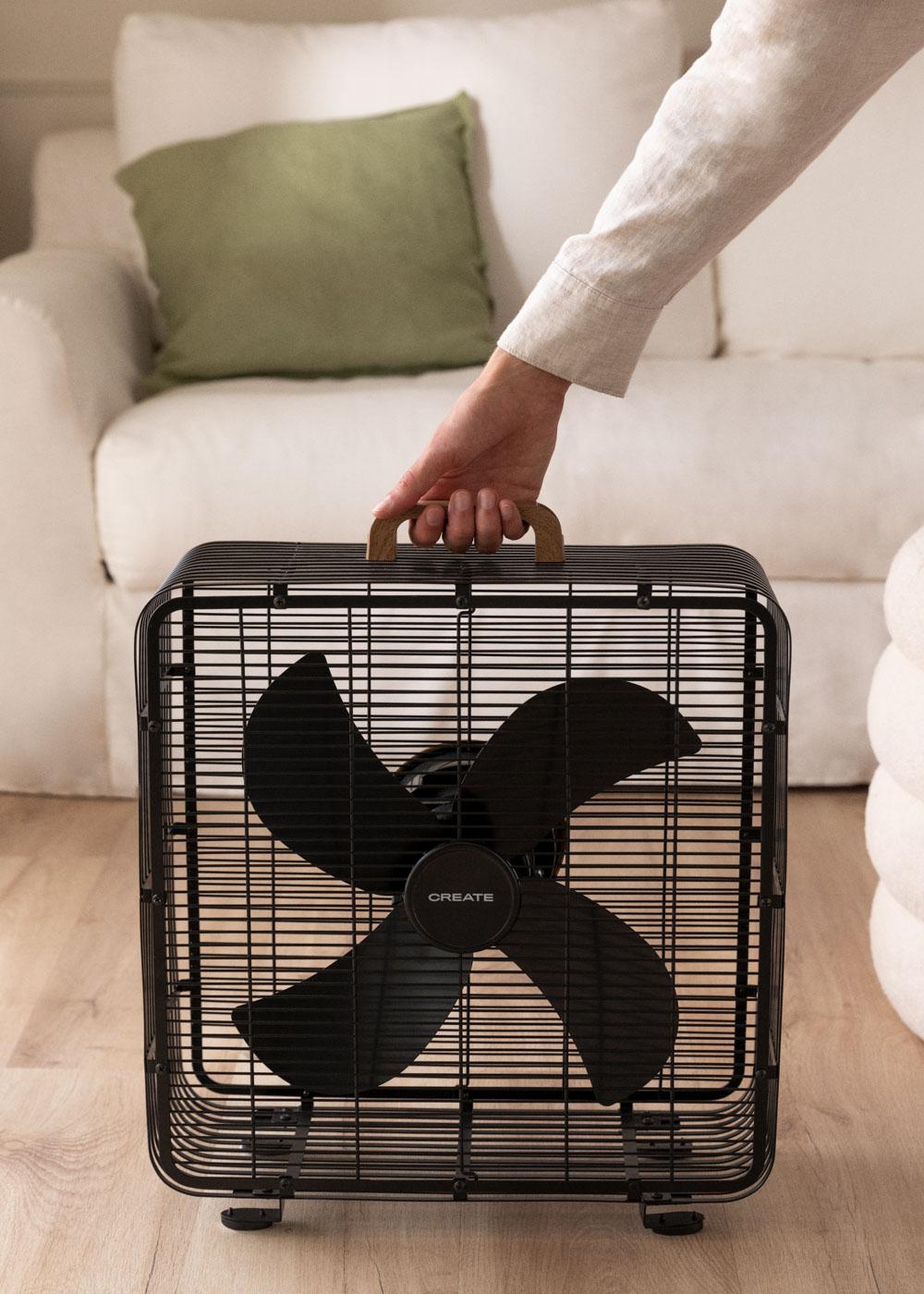 CREATE - AIR FLOOR BOX - Ventilatore industriale da pavimento 90W