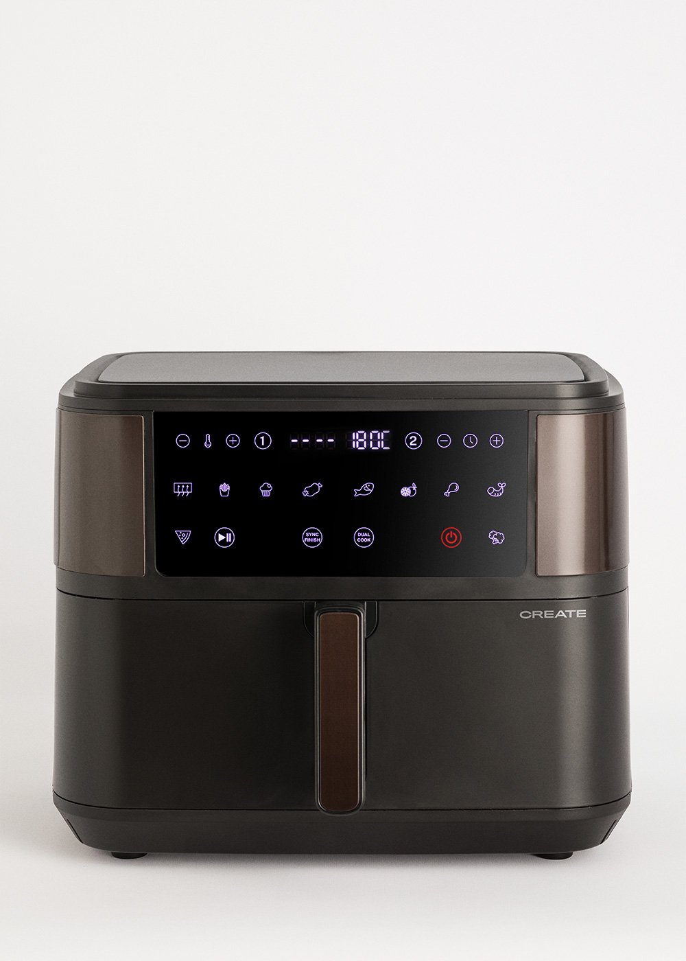 CREATE - AIR FRYER DUAL - Friggitrice senza olio da 10 L con separatore