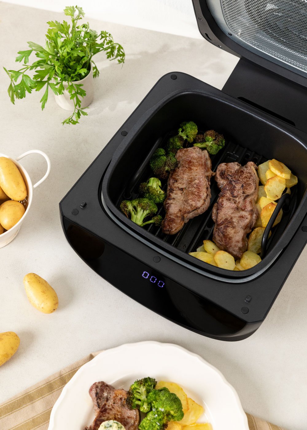 CREATE - AIR FRYER GRILL - Friggitrice senza olio con grill 6.2 L