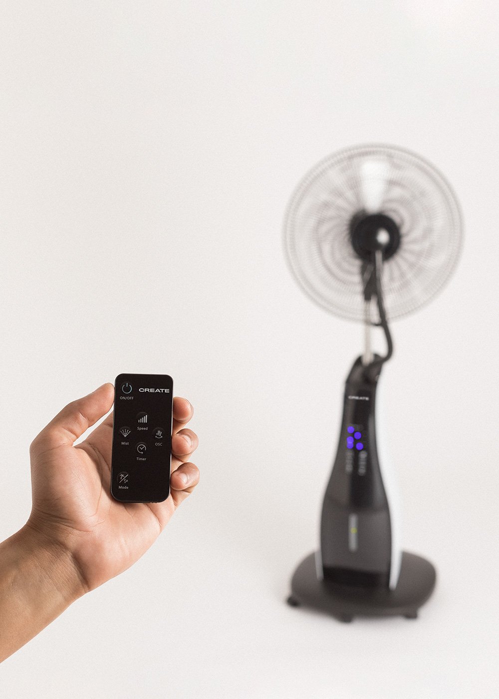 CREATE - AIR MIST - Ventilatore nebulizzatore oscillante ultra silenzioso