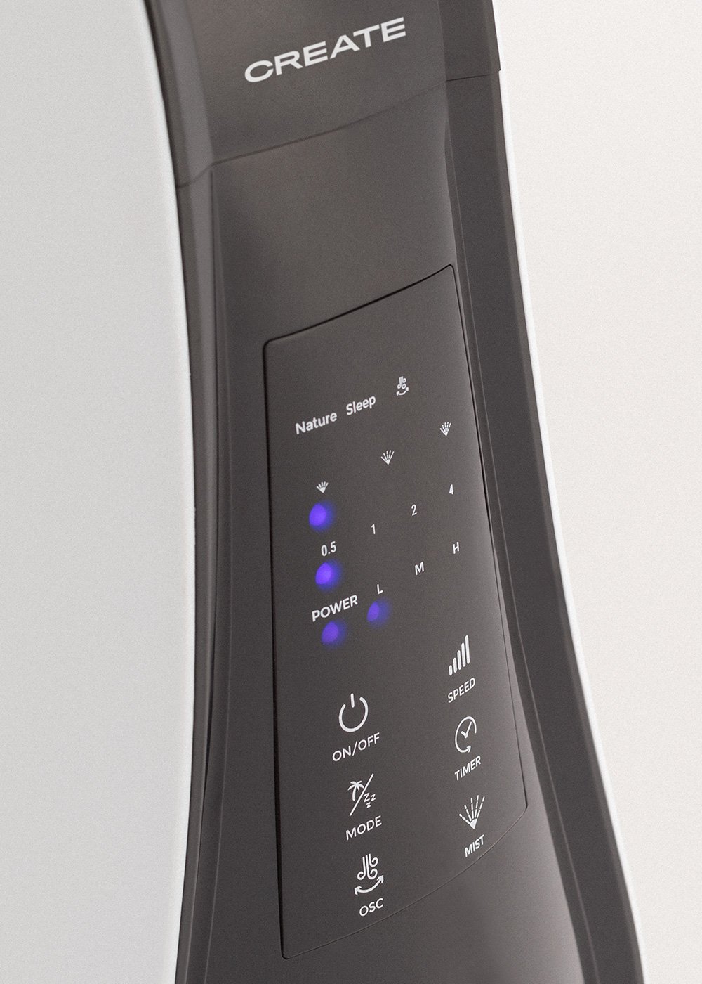 CREATE - AIR MIST - Ventilatore nebulizzatore oscillante ultra silenzioso