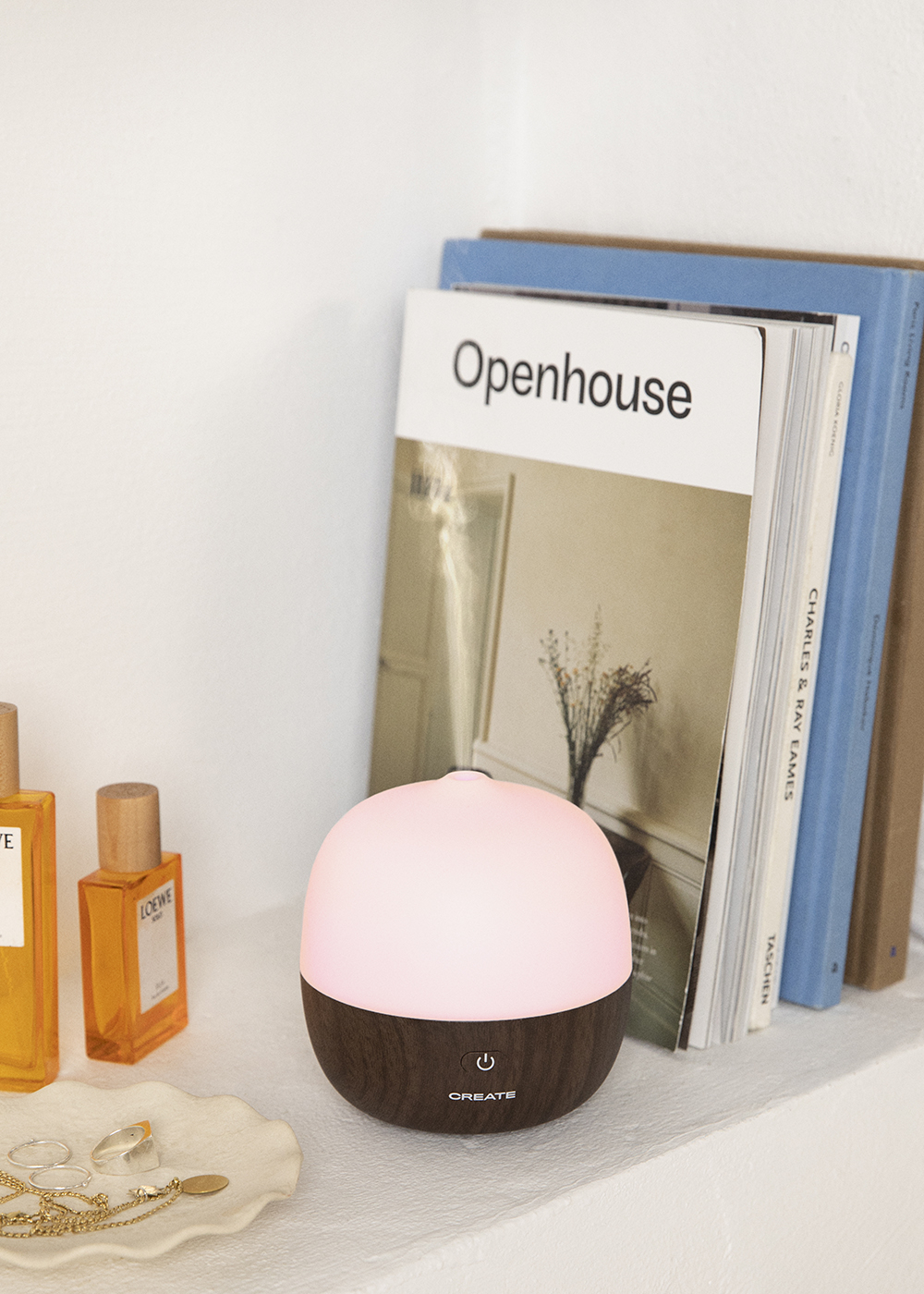 CREATE - AROMA STUDIO - Diffusore di aromi, umidificatore e lampadina a LED