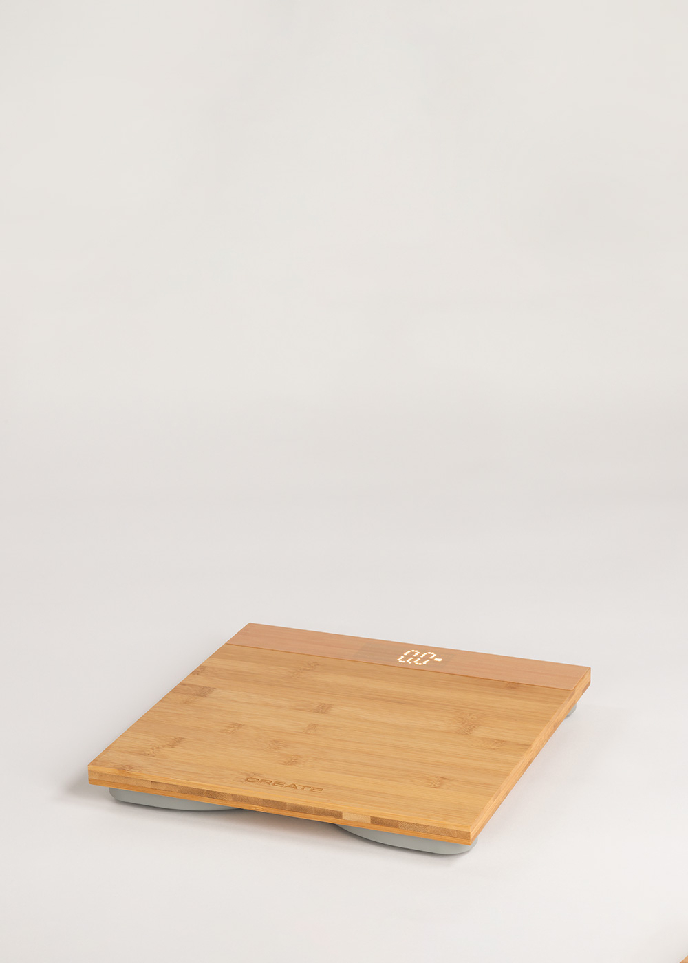 CREATE - BALANCE BODY BAMBOO - Bilancia da bagno in bambù