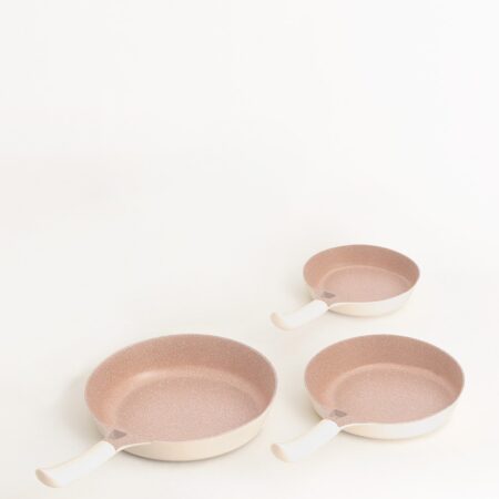 CREATE - Batteria da cucina 3 padelle PAN STUDIO in alluminio fuso con manici in bachelite