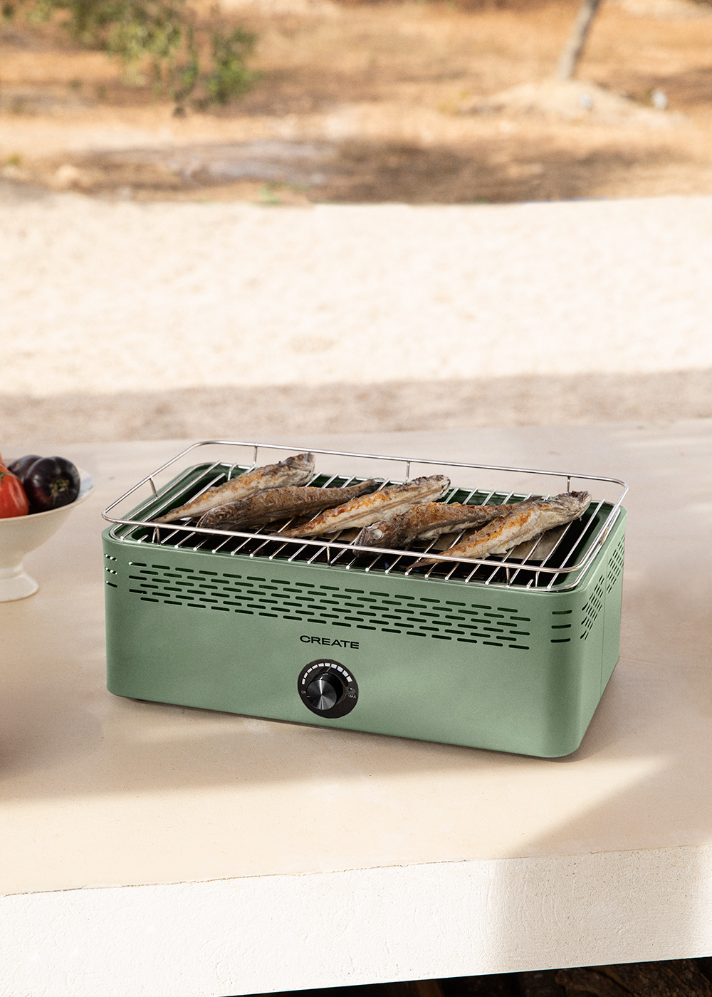 CREATE - BBQ COMPACT - Barbecue portatile a carbone a basse emissioni di fumo